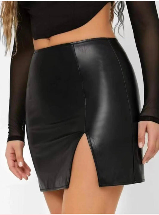 Leather skirt