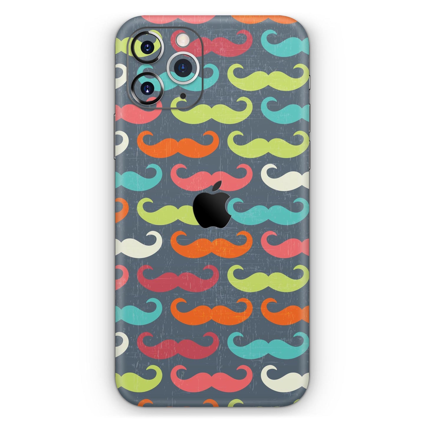 Colorful Scratched Mustache Pattern - Skin-Kit compatible with the